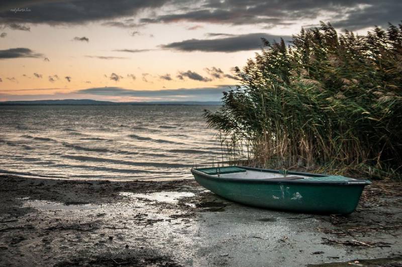 Naplemente a Balatonnál