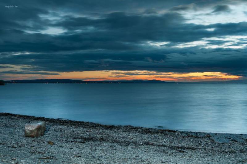 Naplemente a Balatonnál