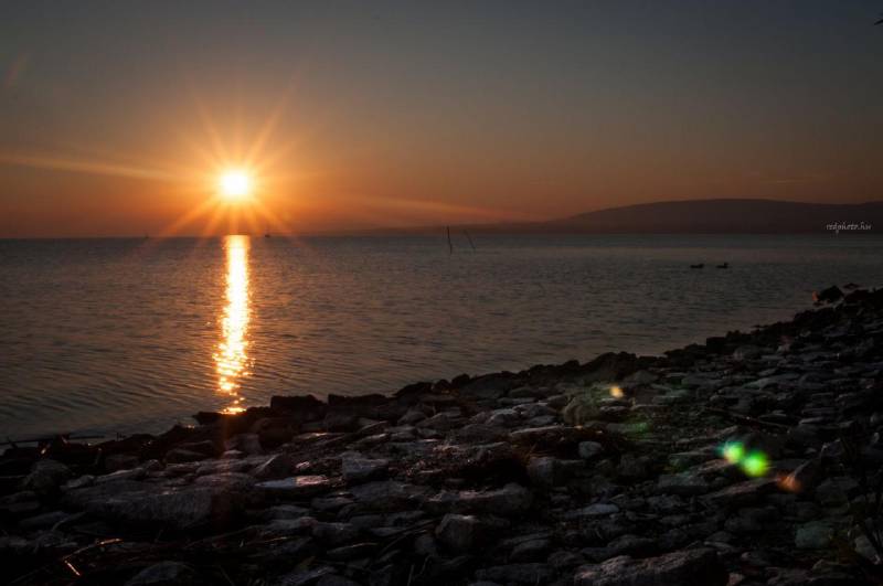 Naplemente a Balatonnál
