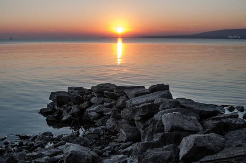 Naplemente a Balatonnál
