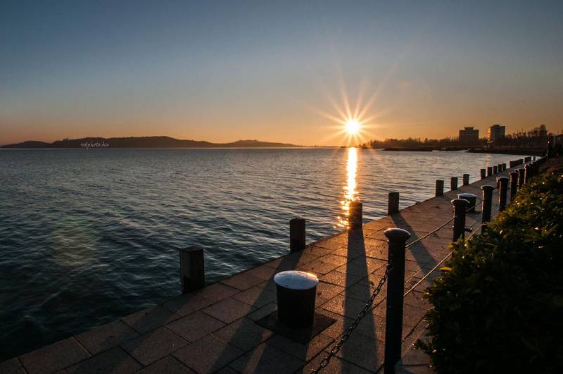 Naplemente a Balatonnál