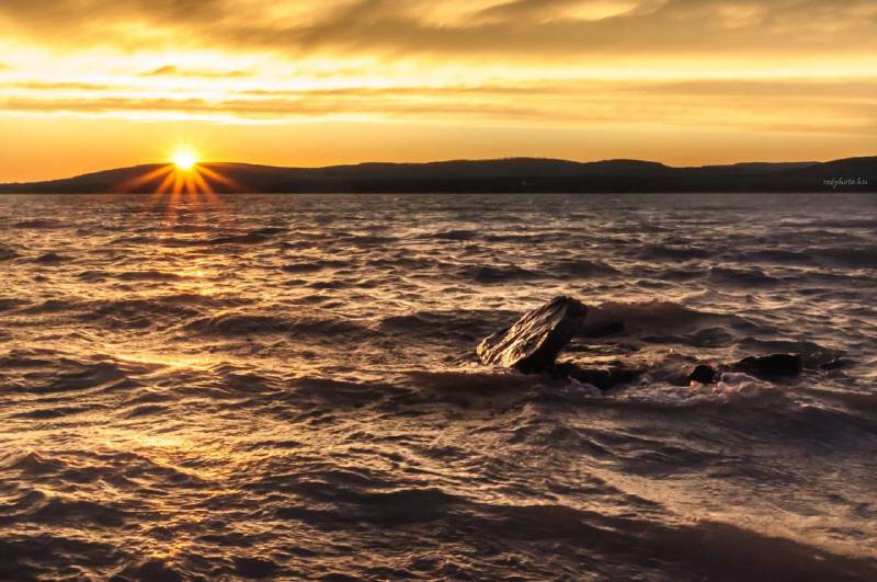 Naplemente a Balatonnál