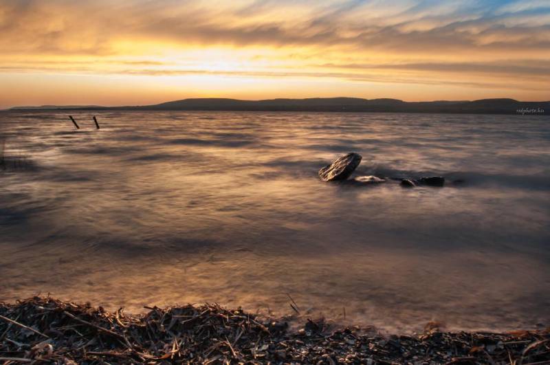 Naplemente a Balatonnál