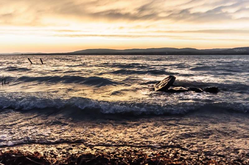 Naplemente a Balatonnál