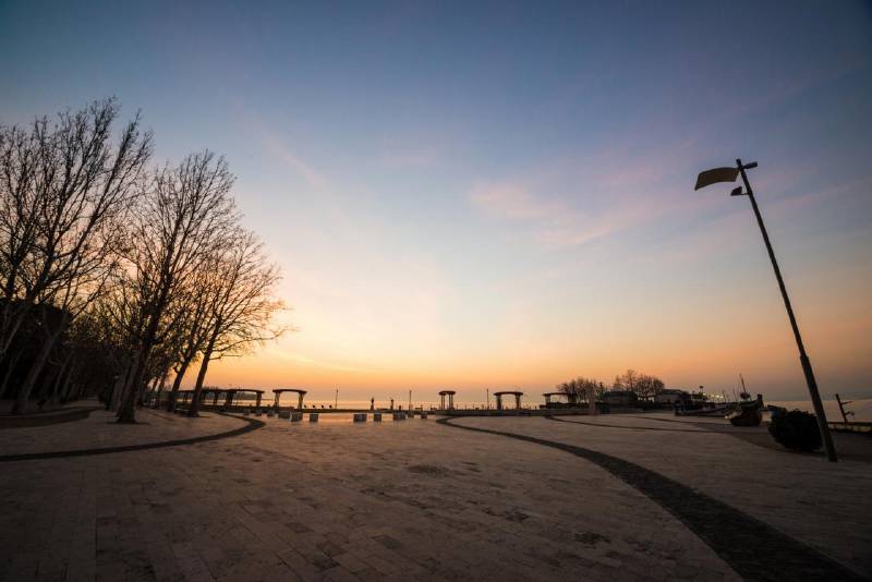 Balatonfüred reggeli fényben