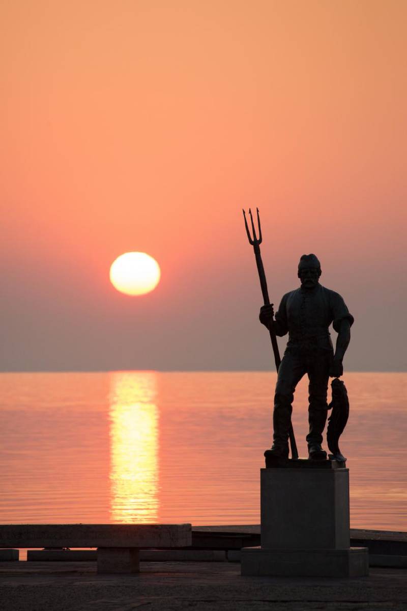 Balatonfüred reggeli fényben