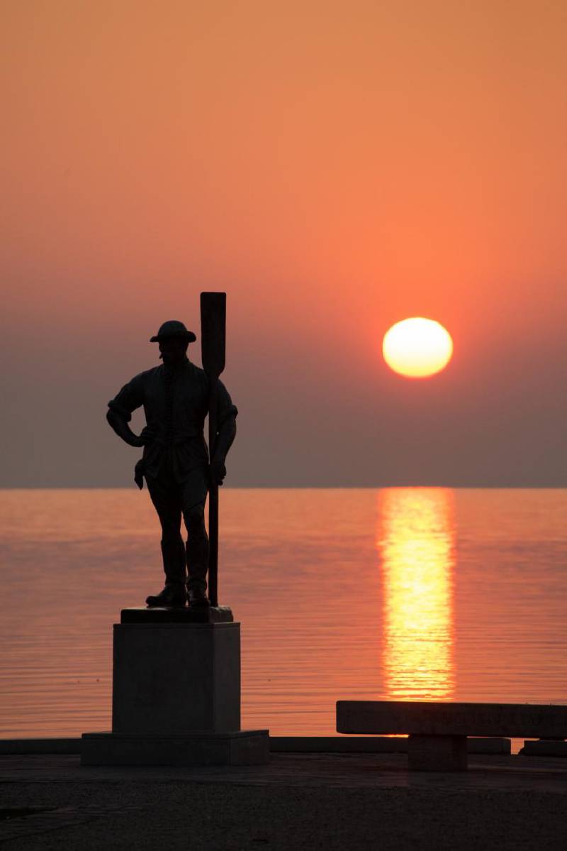 Balatonfüred reggeli fényben