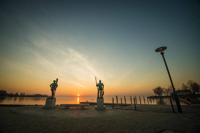 Balatonfüred reggeli fényben