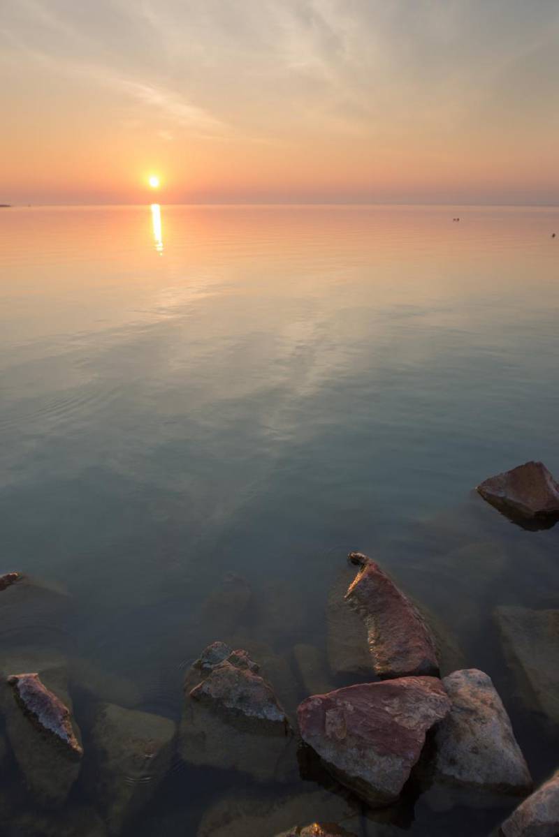 Balatonfüred reggeli fényben