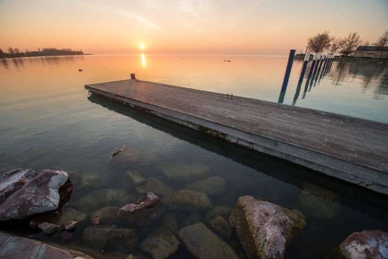 Balatonfüred reggeli fényben