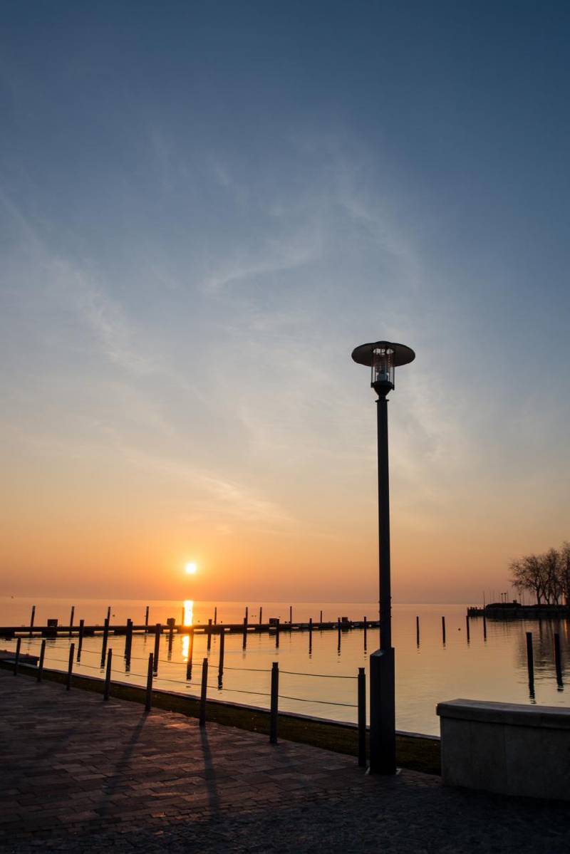 Balatonfüred reggeli fényben